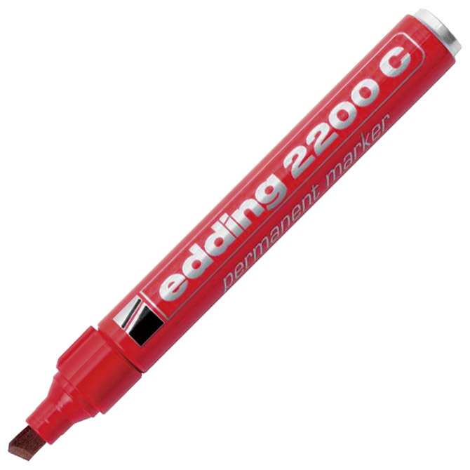 Marker permanentni 1-5 mm klinasti vrh Edding 2200 C crveni