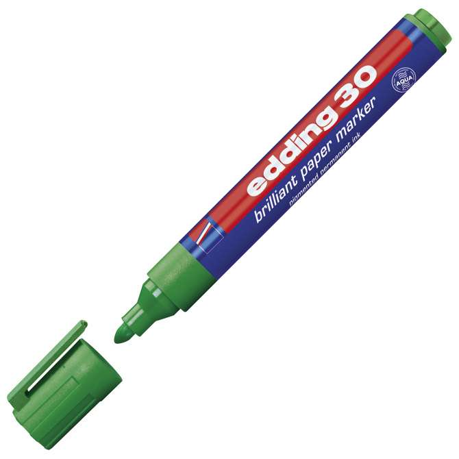 Marker briljant za papir 1,5-3 mm Edding 30 zeleni