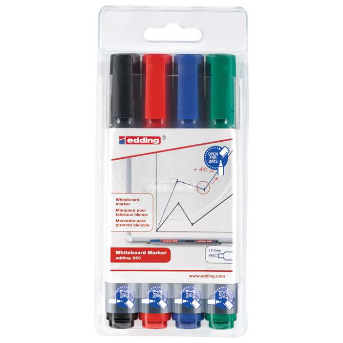 Marker za bijelu ploču 1,5-3 mm Edding 360/4 S blister