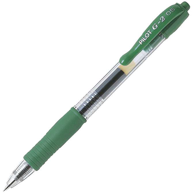 Roler gel grip 0,5 mm G2 plus Begreen Pilot BL-G2-PLS5-G zeleni