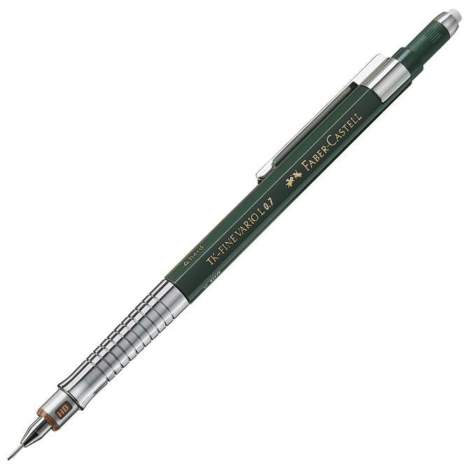 Olovka tehnička 0,7 mm TK-Fine Vario L Faber-Castell 135700 zelena