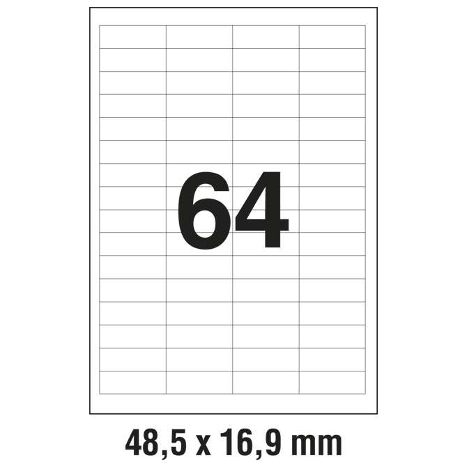 Etikete ILK  48,5x16,9 mm pk100L Zweckform 3667