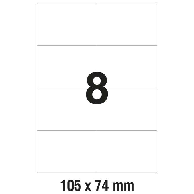 Etikete ILK 105x74 mm pk100L Zweckform 3427