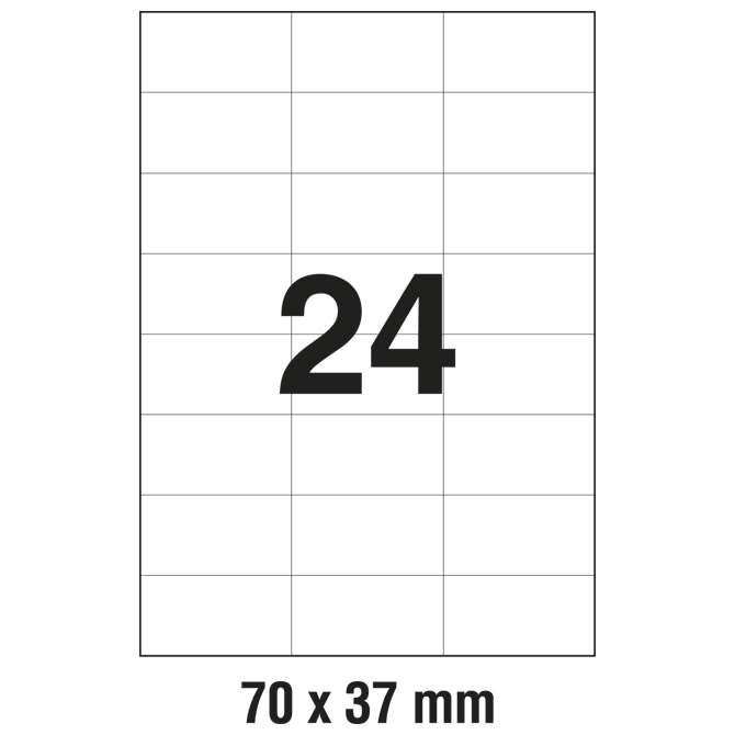 Etikete ILK  70x37 mm pk100L Zweckform 3474