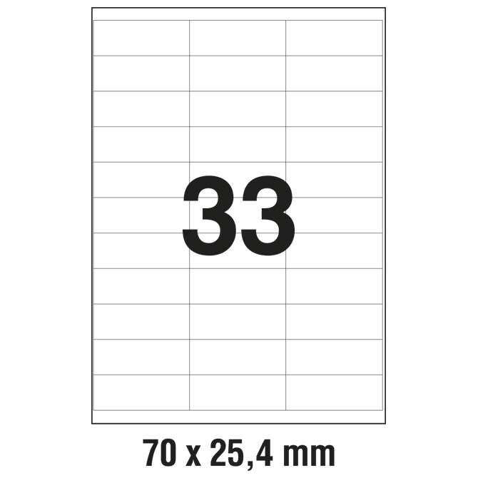 Etikete ILK  70x25,4 mm pk100L Zweckform 3421
