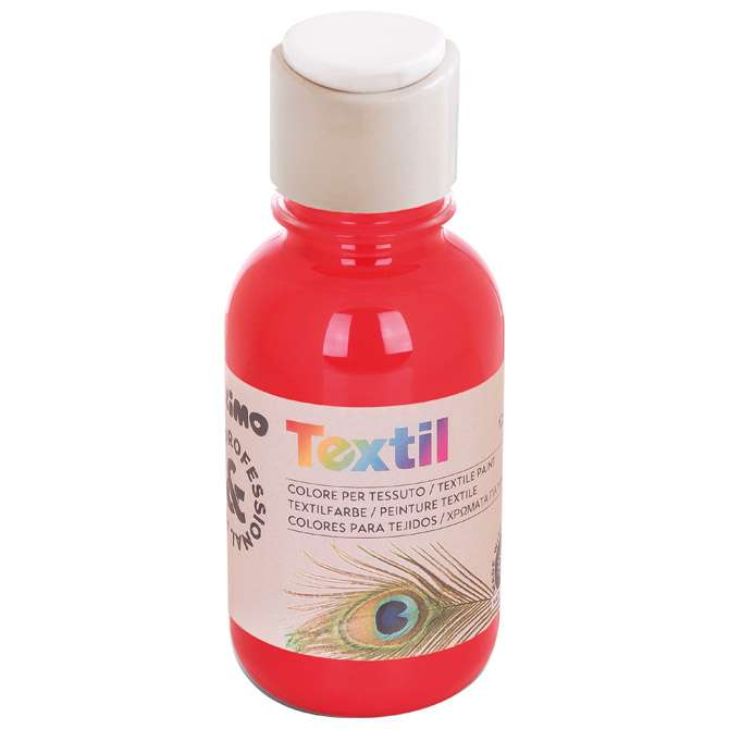 Boja tempera za tekstil 125 ml Primo 410TX125300 crvena
