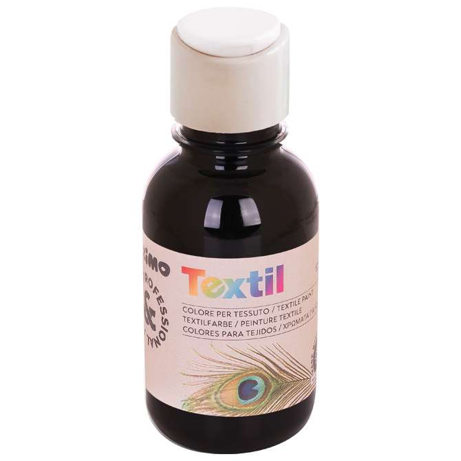 Boja tempera za tekstil 125 ml Primo 410TX125800 crna