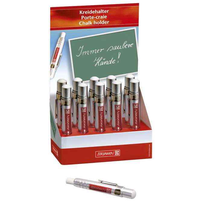Držač za okruglu kredu za fi-10 mm metal s klipsom Brunnen 10-48879