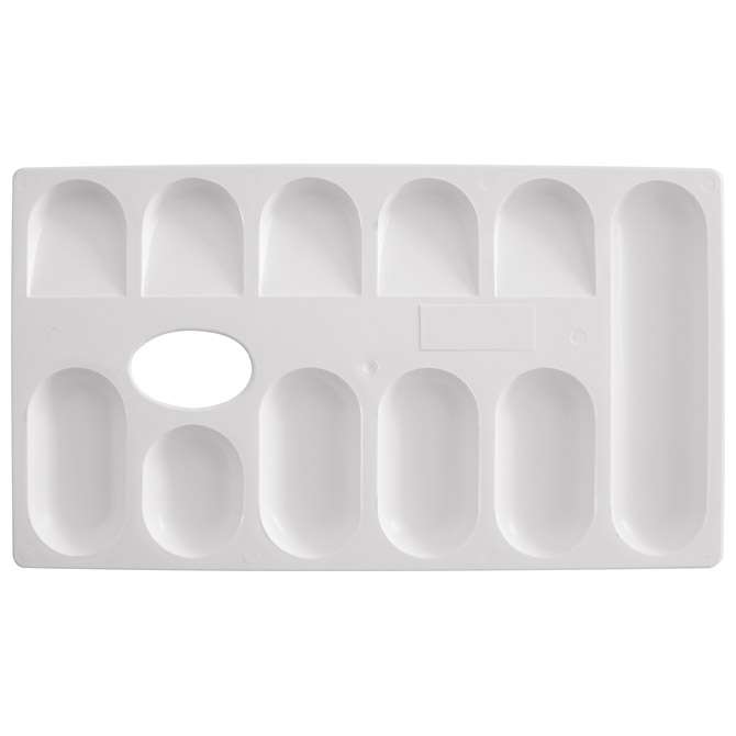 Paleta slikarska pravokutna 23x13 cm 11 posudica Educa bijela
