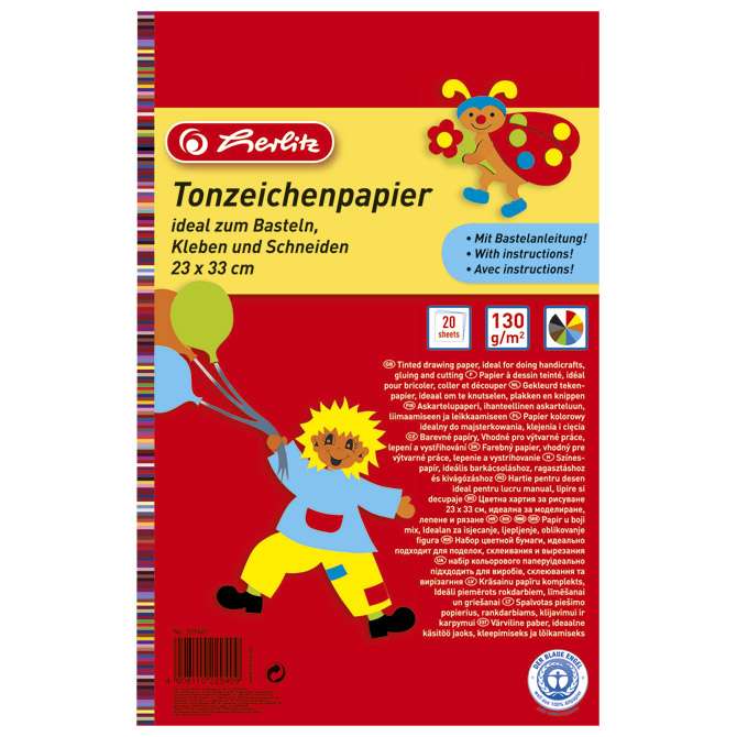 Kolaž papir 20L 23x33 cm Herlitz 229401 (300003876)