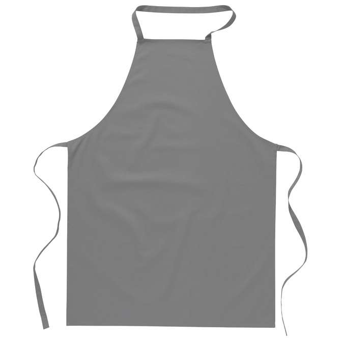 Pregača za kuhanje pamučna 65x90 cm siva