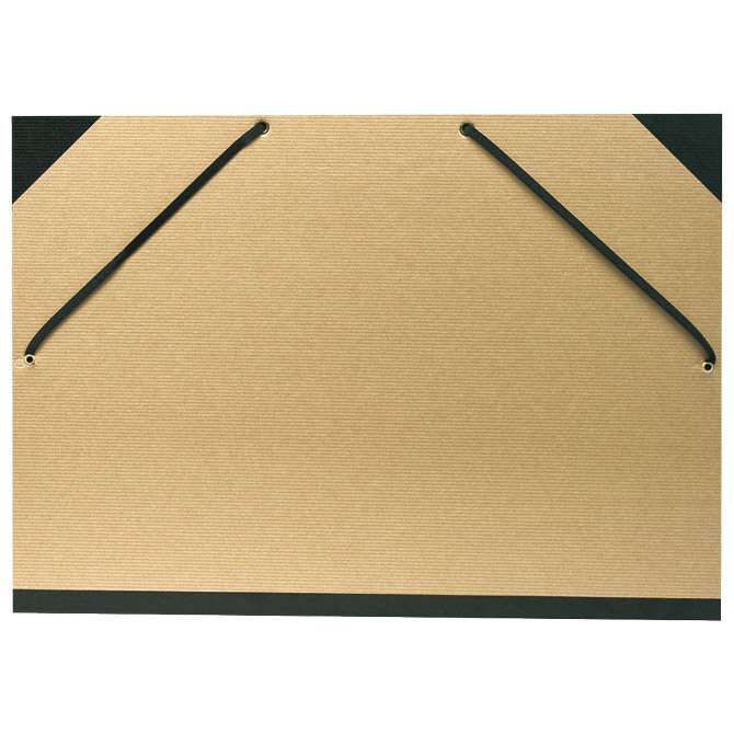 Mapa kartonska sa gumicom i crnim rubovima 32x45 cm(A3) Exacompta 544100E natur