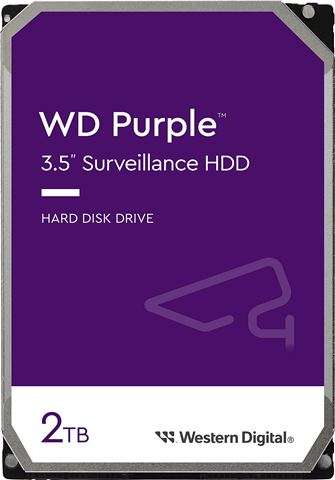 HDD Interni WD Purple Surveillance 2TB 3,5" SATA WD23PURZ