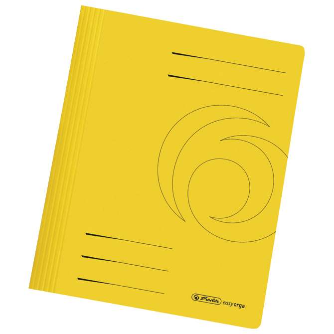 Fascikl mehanika euro karton A4 Herlitz 11034303 (300002960) žuti