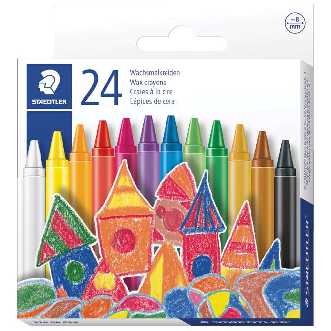 Boje voštane 24boje kartonska kutija Noris Staedtler 220 08 C24!!