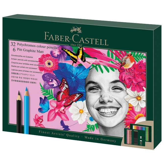 Set Polychromos & Pitt graphite matt pk40 Faber Castell 210053!!