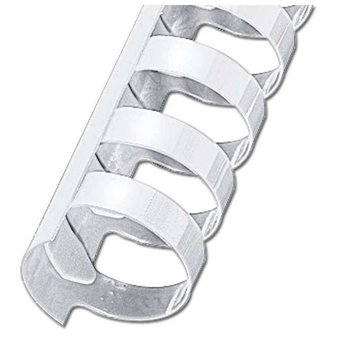 Spirala plastična fi-38 mm oval pk50 Fornax bijela