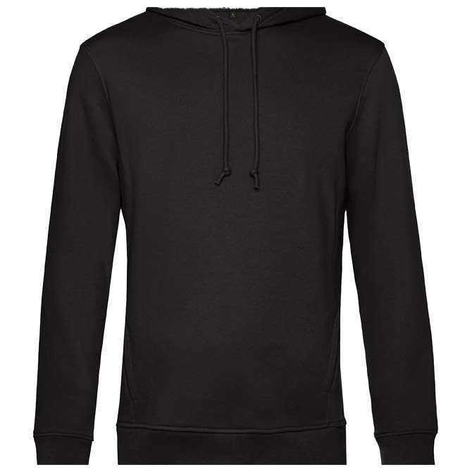 Majica dugi rukavi B&C Inspire Hooded 280g crna 3XL