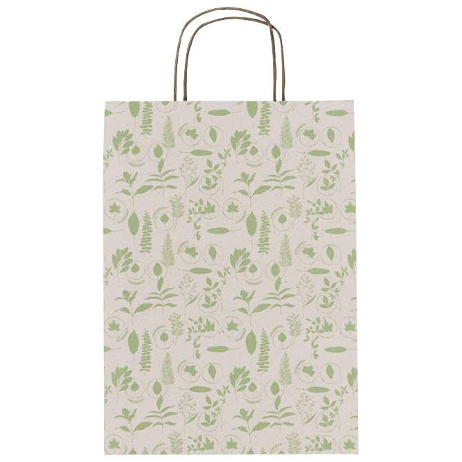 Vrećice ukrasne 26x36x12 cm Carta Erba Rex-Saul Sadoch SDF26-303H bijela/zelena