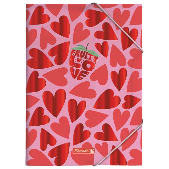 Fascikl klapna s gumicom pp A4 Fruity Love Brunnen 10-41604 522